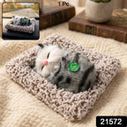 ALVENZA Cute Plush Cat Showpiece – Perfect for Car & Home Decor