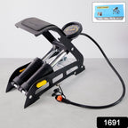 ALVENZA Foot Air Pump – Dual Cylinder, 150 PSI for Car & Bike | Carivox