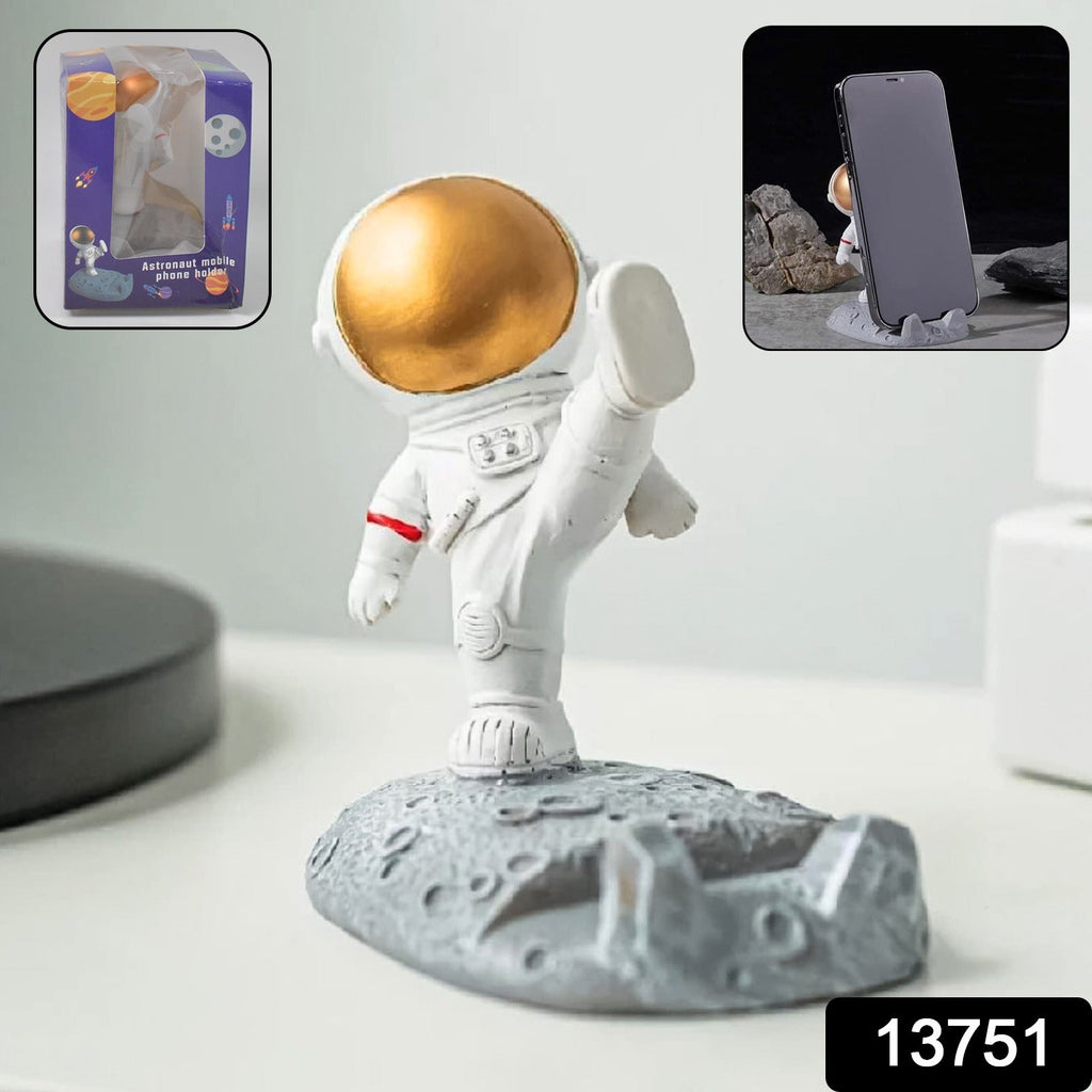 ALVENZA Astronaut Phone Holder – 3D Spaceman Design, Resin | PHOBIA
