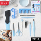 11 in 1 manicure pedicure kit – Complete nail care for home and salon