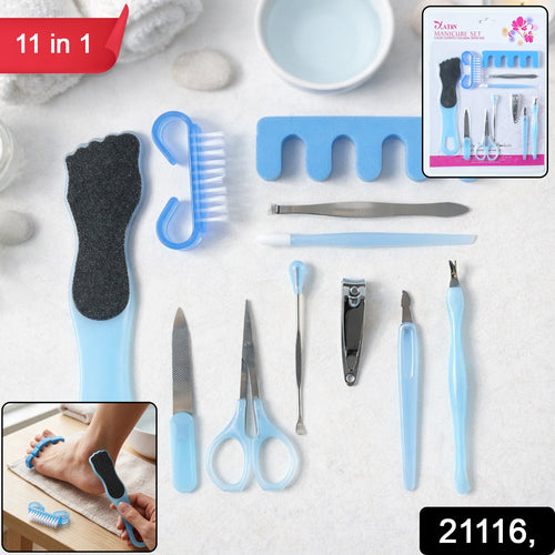 11 in 1 manicure pedicure kit – Complete nail care for home and salon