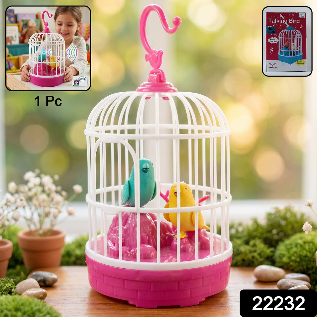 ALVENZA Kids Talking Bird Cage Toy – Interactive Sound & Repeats Fun