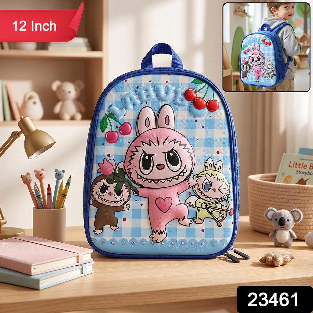 Kids Cartoon Backpack Lightweight & Spacious for Small Kids - Side View