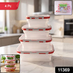 Collapsible Food Storage Container Set Space-Saving & Airtight - Side View