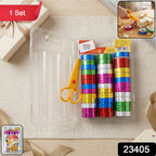 Holographic Decorative Tape Set Vibrant 39-Roll Creative Kit - Side View