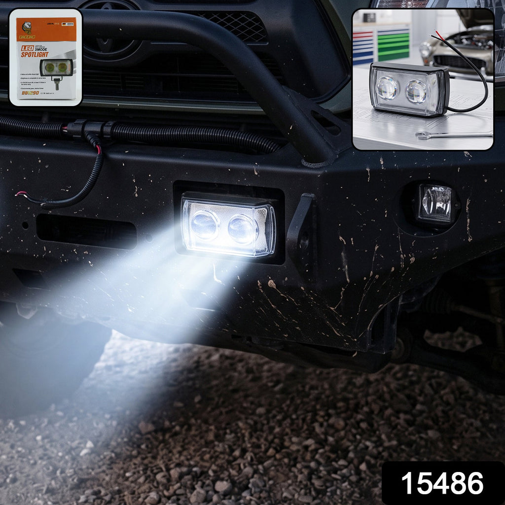 ALVENZA 3 Mode LED Fog Light – Ultra Mini Dual Lens for Vehicle Safety