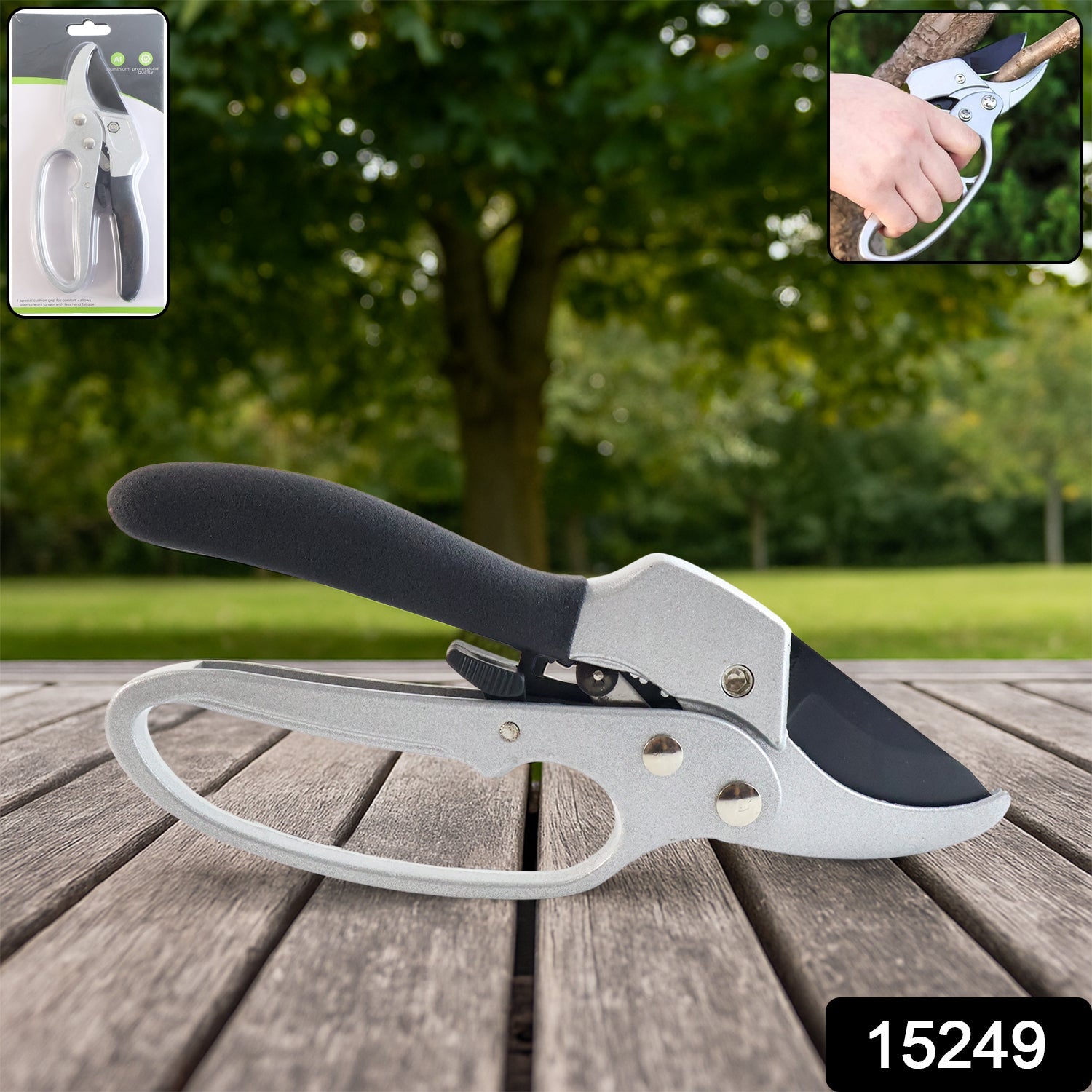 Gardening Pruning Shears Ergonomic, Sharp SK-5 Blades - Side View
