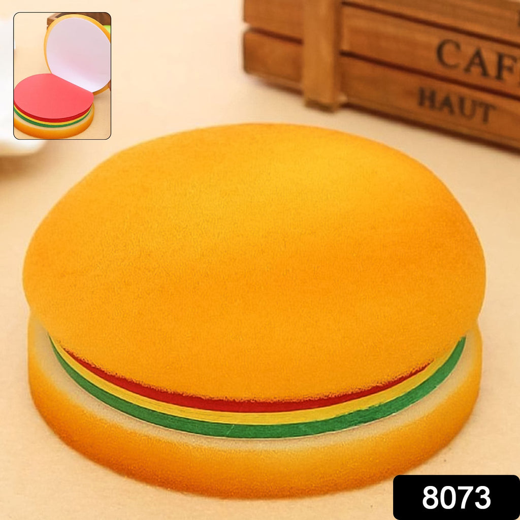 Burger Shaped Sticky Notes Multicolor Unique Memo Pads | Foloria - Side View