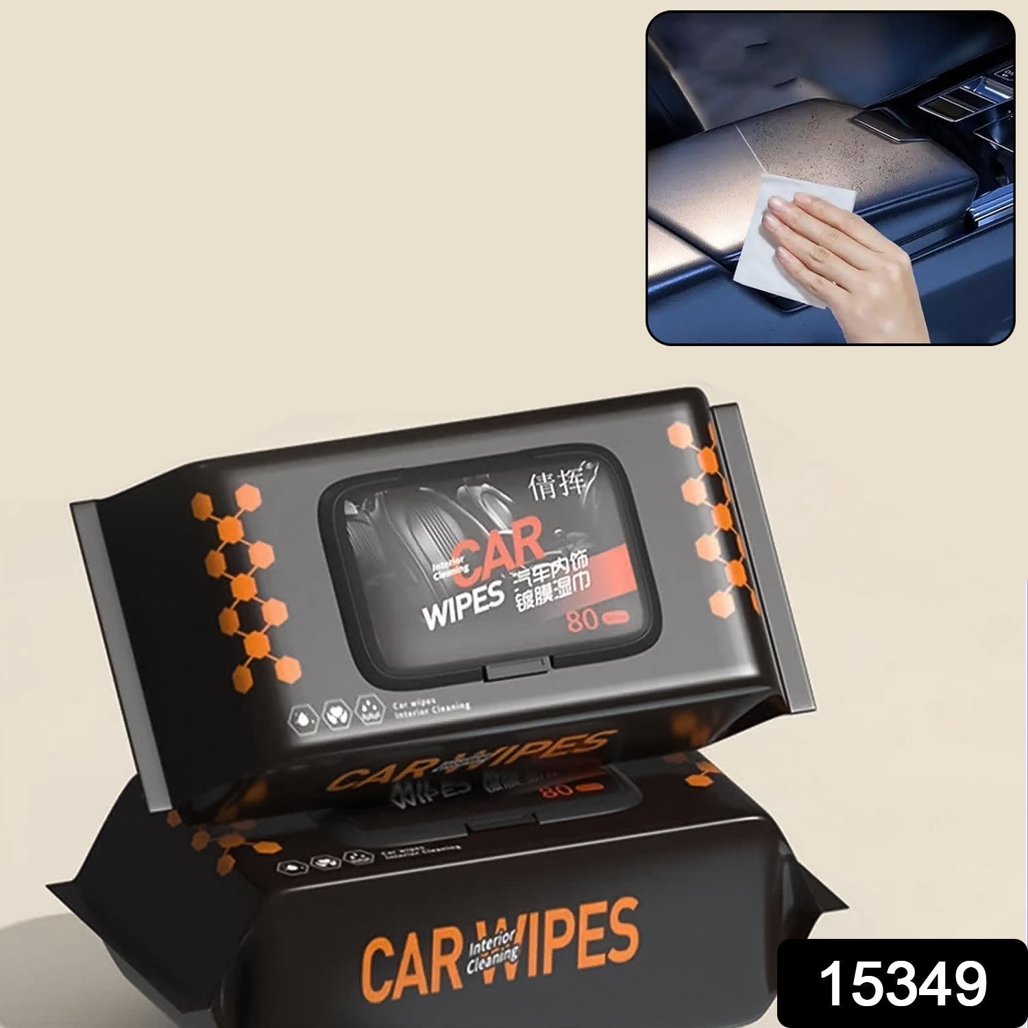 ALVENZA Car Cleaning Wipes – Dashboard & Interior Polish (80 Pcs) | Velvet Wheels