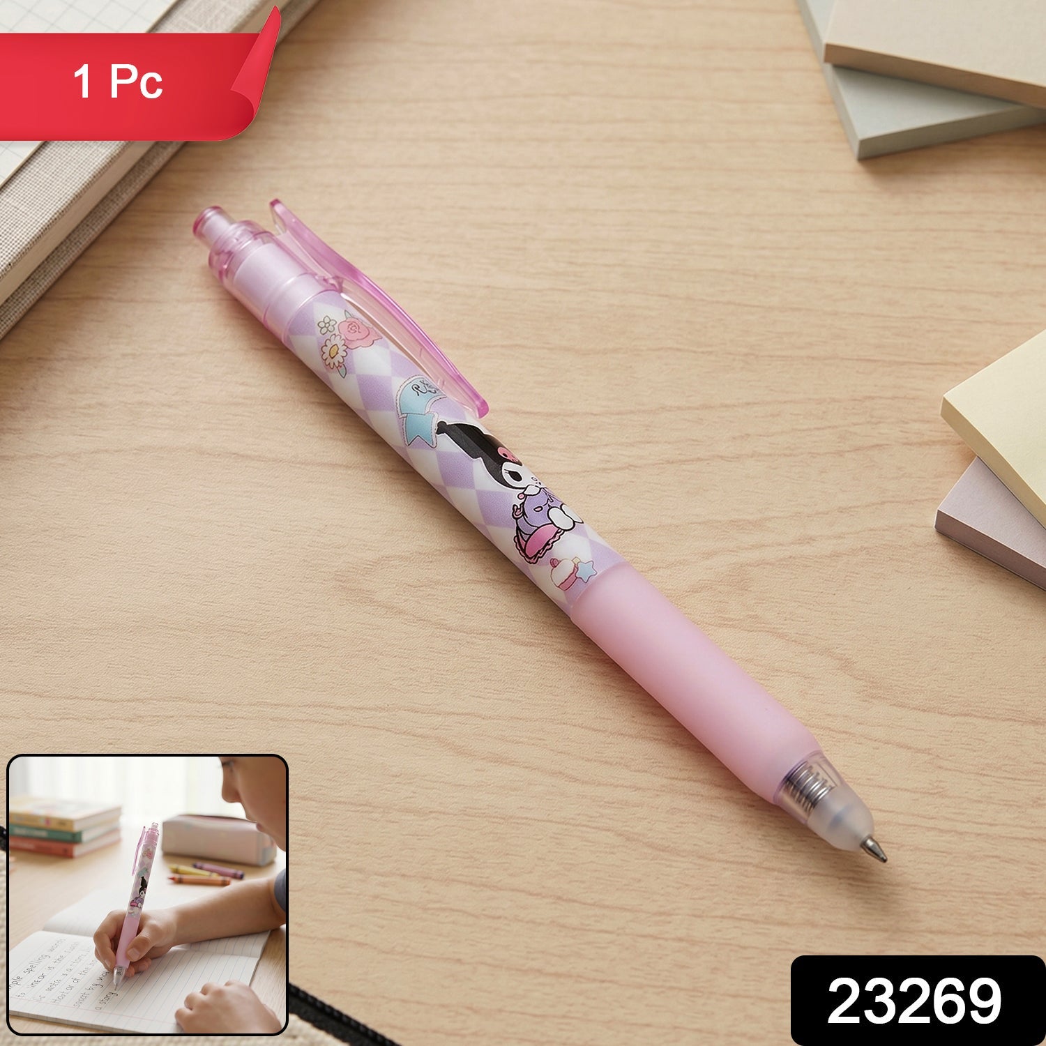 Erasable Gel Pen Smooth Writing & Vibrant Colors for Kids - Side View