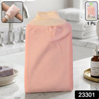Soft Exfoliating Bath Scrub Glove Gentle Skin Renewal Tool - Side View