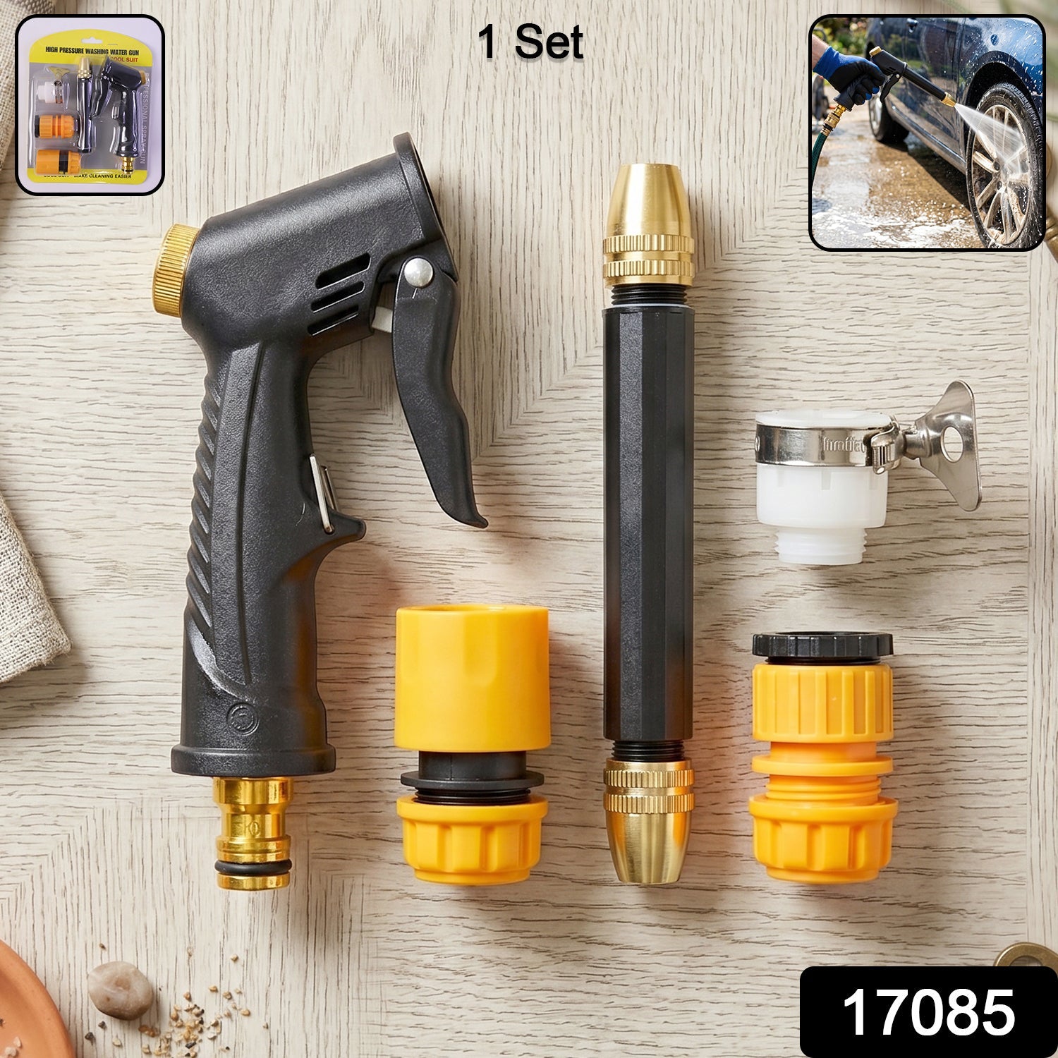 ALVENZA High Pressure Water Spray Gun – Powerful Cleaning Tool for Car & Garden
