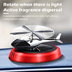 Solar Helicopter Car Air Freshener Eco-Friendly Rotating Diffuser - Back View