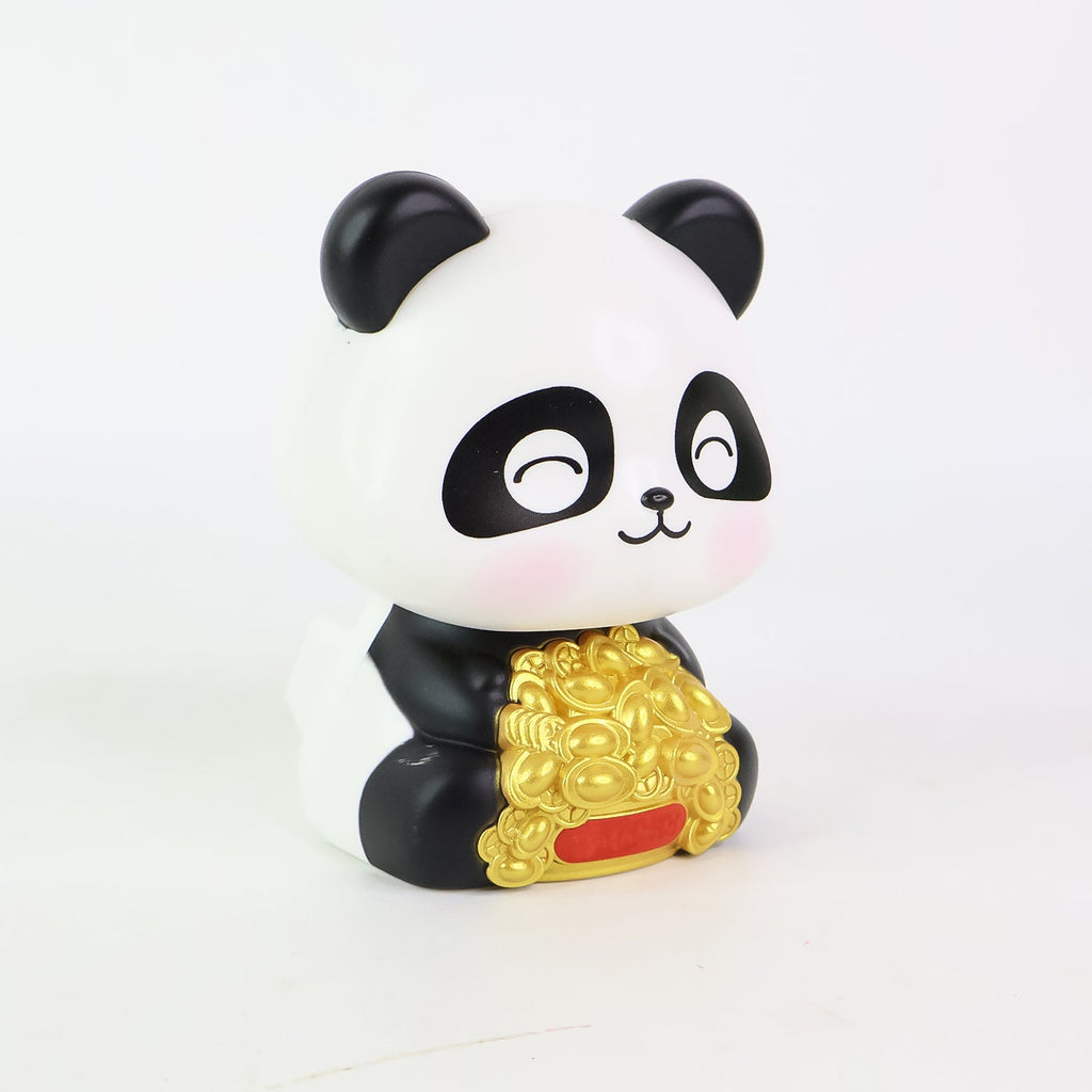 Solar Panda Car Decor Moving Dashboard Showpiece - Detail View 5