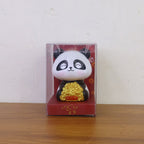 Solar Panda Car Decor Moving Dashboard Showpiece - Detail View 7