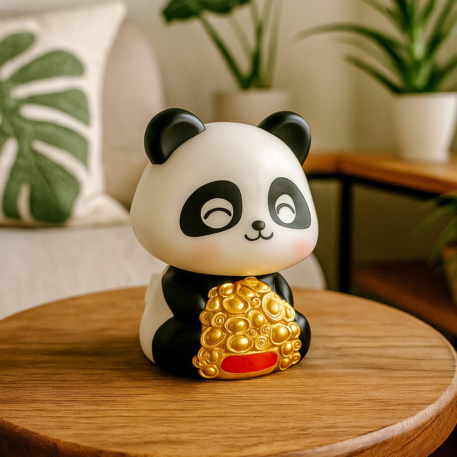 Solar Panda Car Decor Moving Dashboard Showpiece