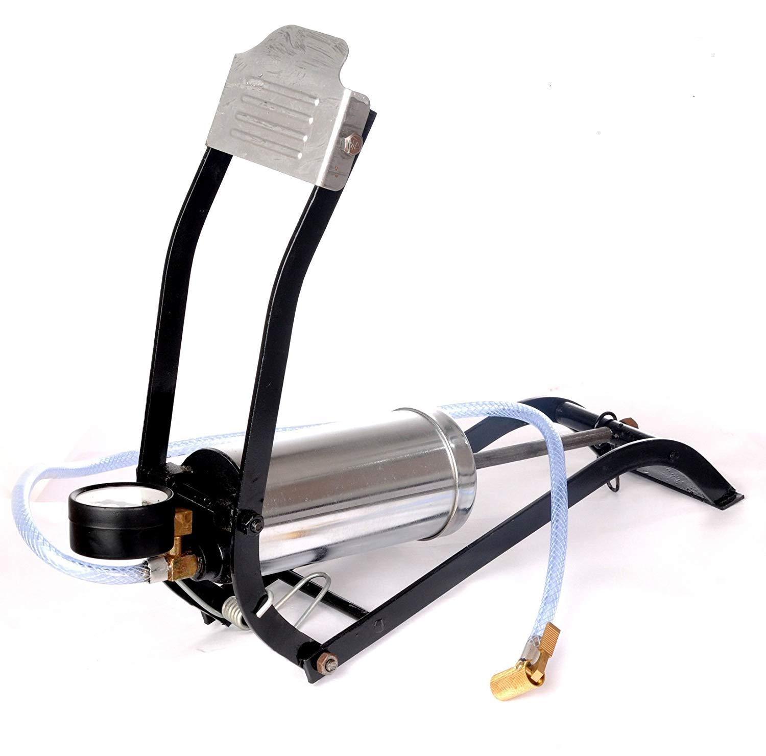 Steel Foot Pump Heavy Duty Car & Bike Tire Inflator - Detail View 5