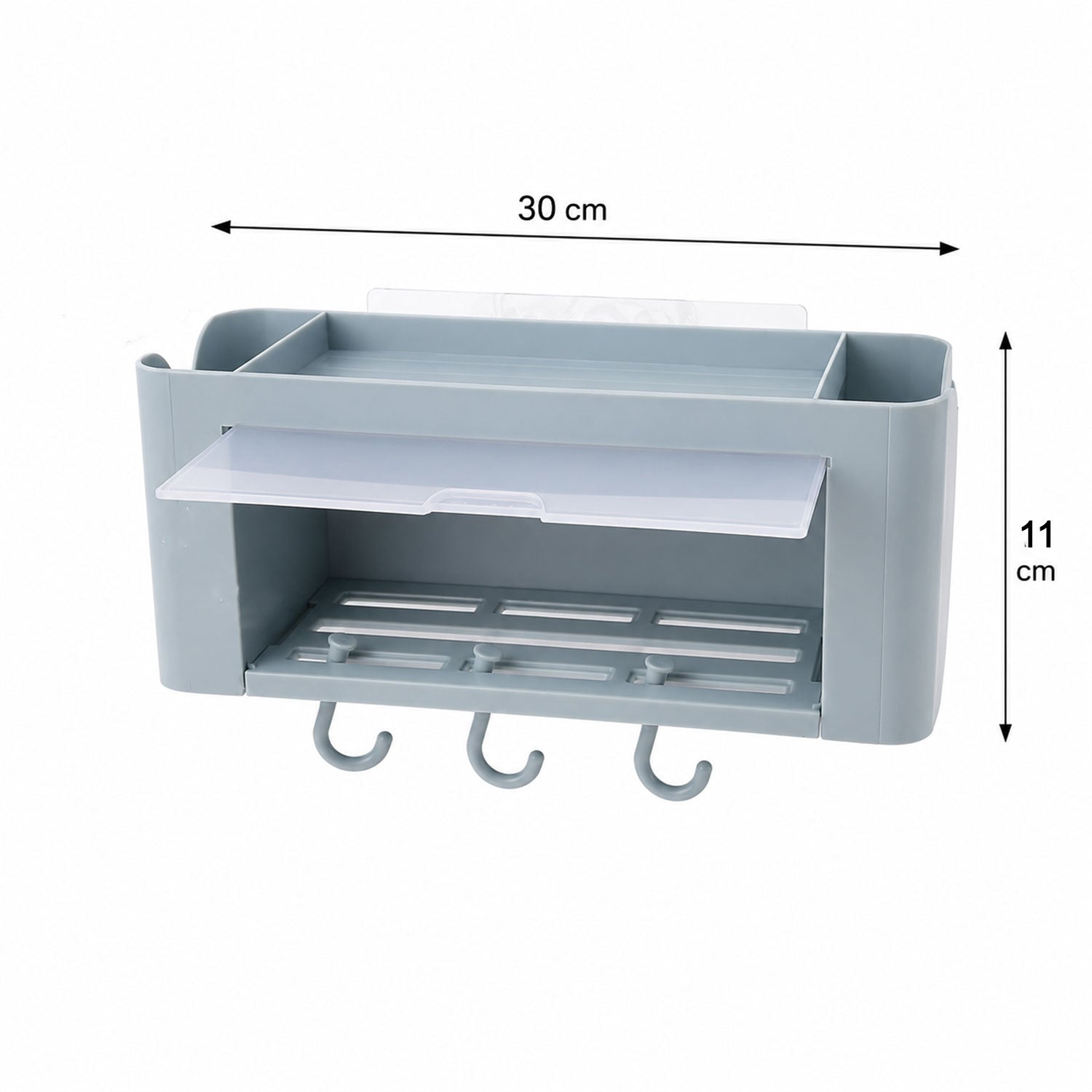 Wall Mounted Storage Organizer Shelf Space-Saving Bathroom & Kitchen Solution - Detail View 6