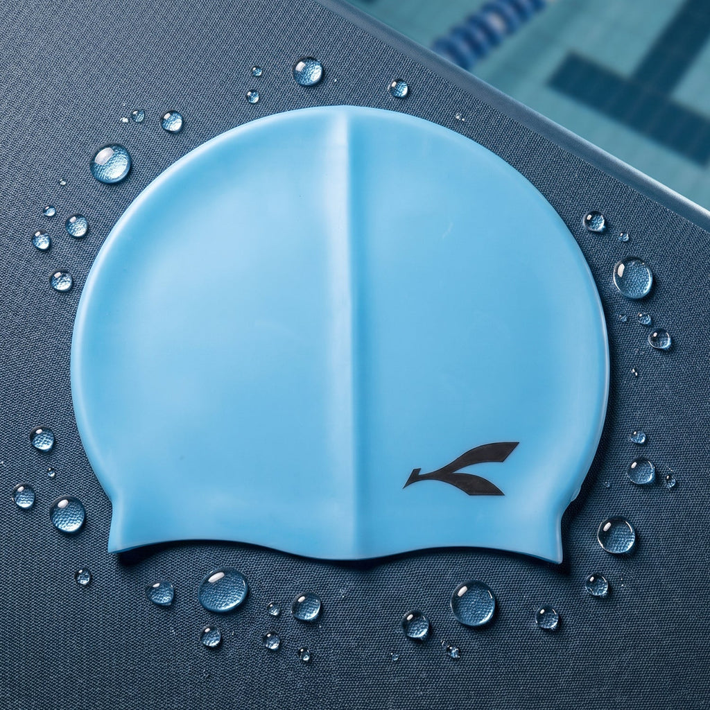 Waterproof Stretchable Silicone Swim Cap Fits All Ages for Swim & Water Sports - Detail View 7