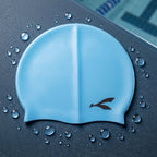 Waterproof Stretchable Silicone Swim Cap Fits All Ages for Swim & Water Sports - Detail View 7