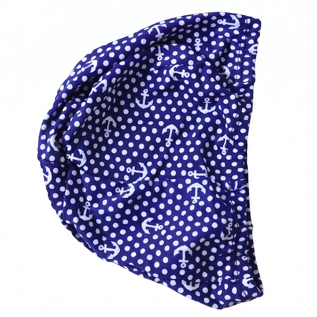 Stretchable Swimming Cap for Long Hair Large, Comfortable Fit - Back View