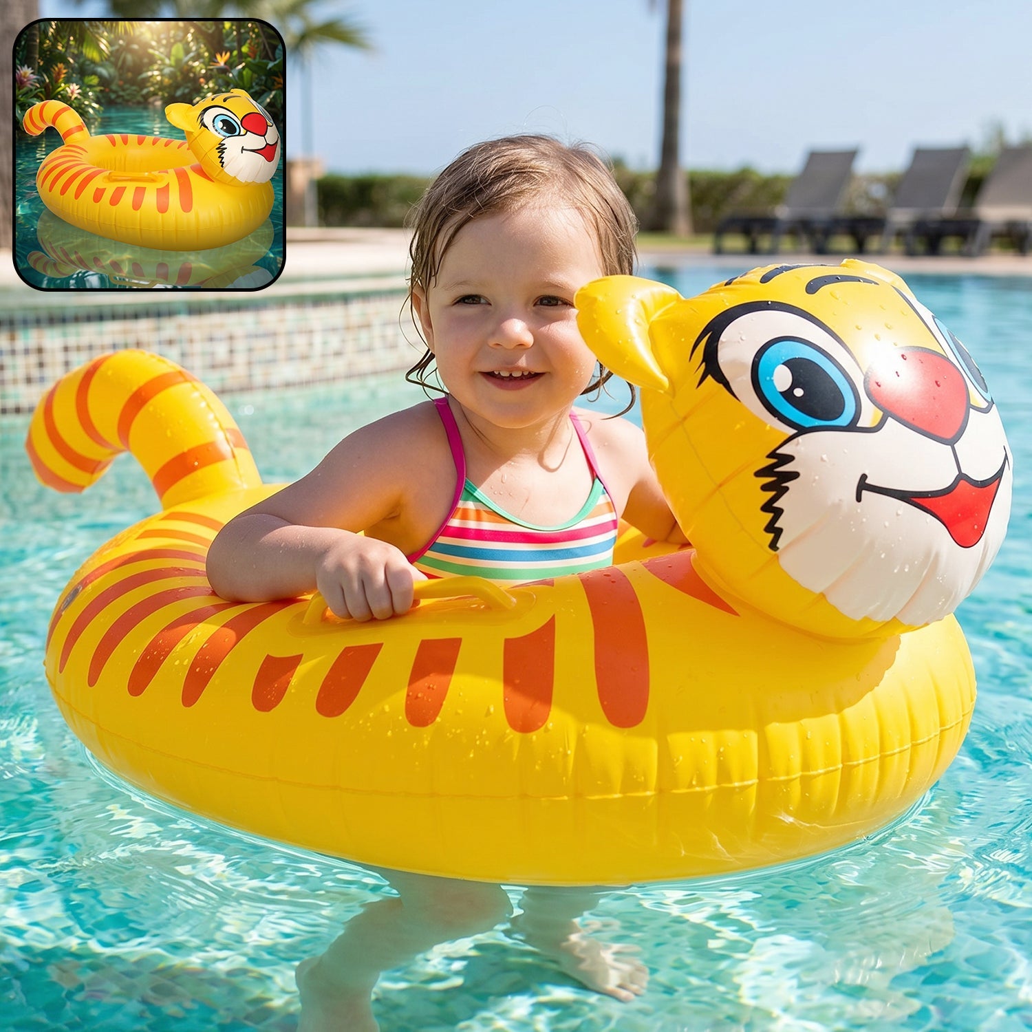 ALVENZA Kids Swimming Ring – Safe & Fun Water Play Accessory