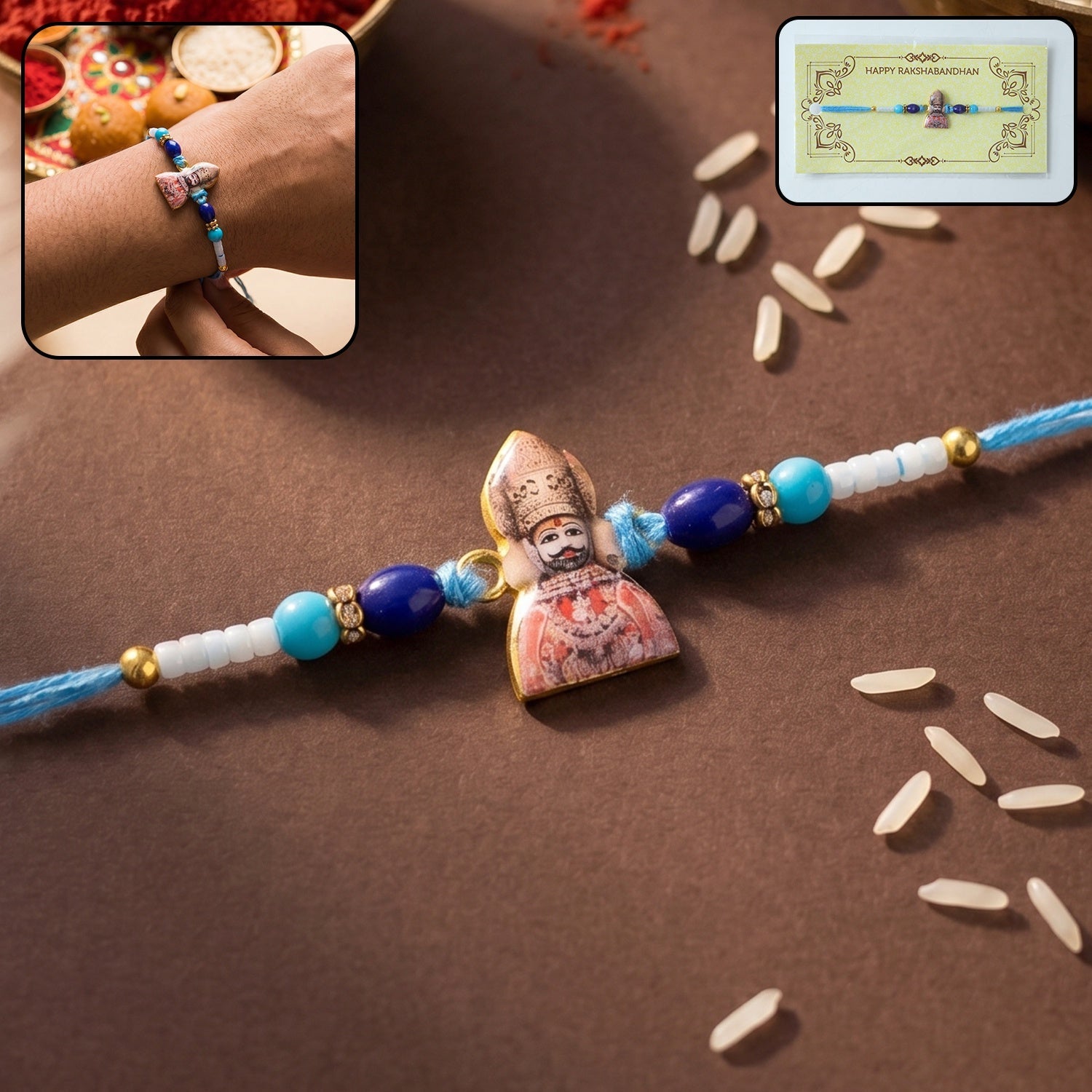 ALVENZA Khatu Shyam Ji Devotional Rakhi – Symbol of Love & Protection