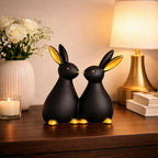 ALVENZA Rabbit Showpiece – Elegant Gold Accents & Modern Decor