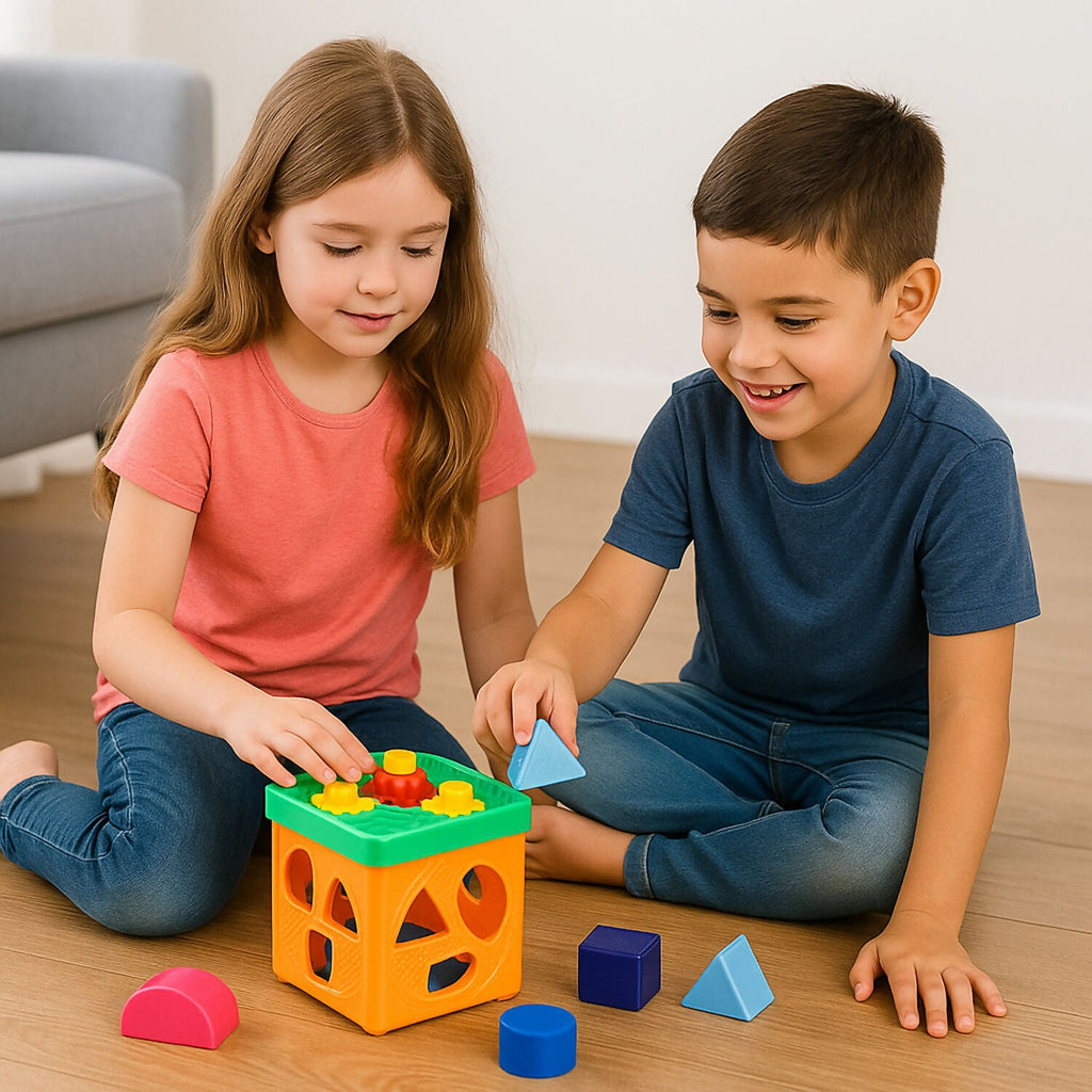 ALVENZA Shape Sorter Toy for Toddlers – Spin, Match & Learn Activity