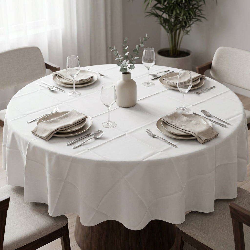 Multipurpose Round Dining Table Mat Elegant & Protective - Front View