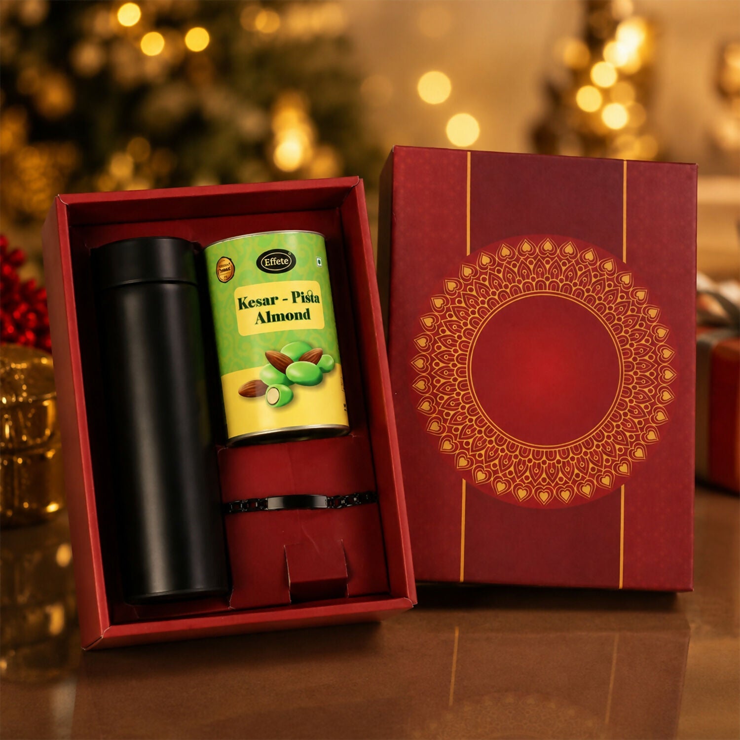 ALVENZA Custom Premium Rakhi Gift Set - Stylish, Practical & Festive