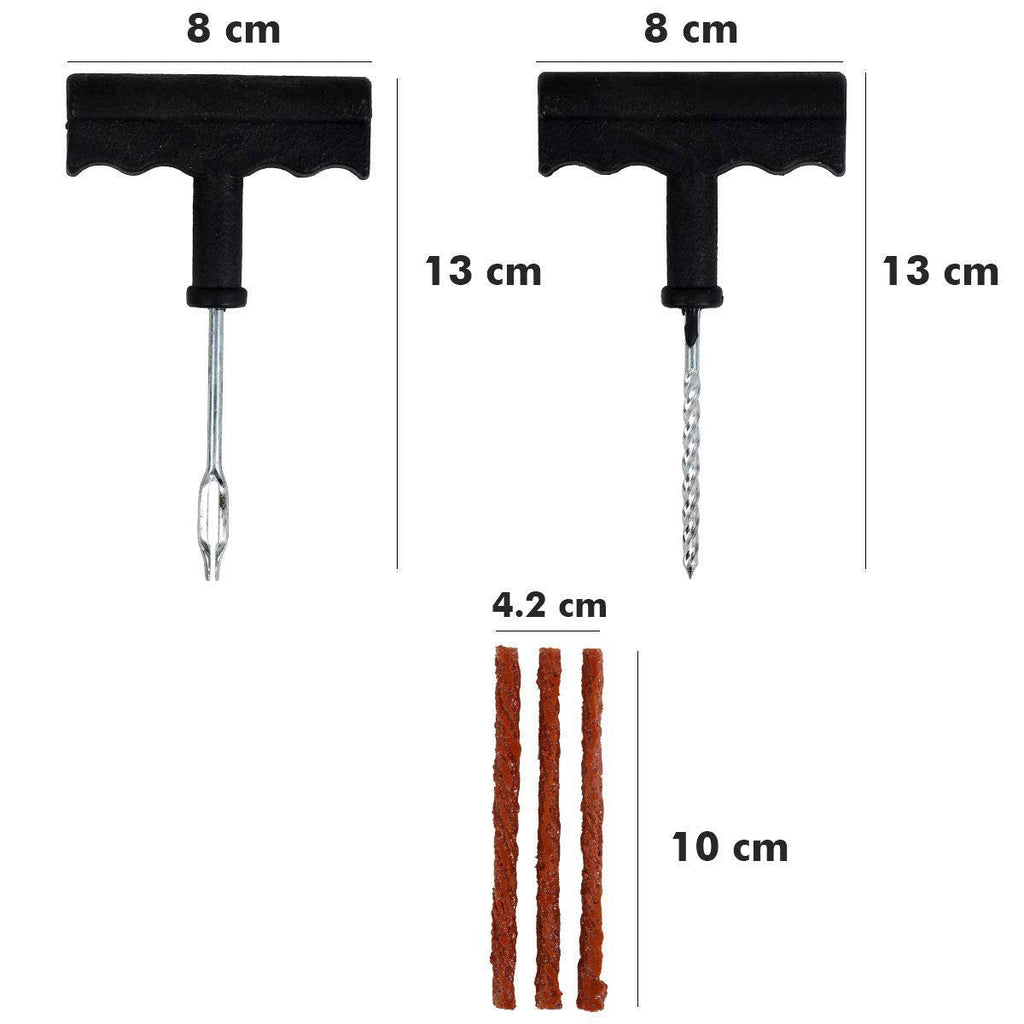 Tubeless Tyre Puncture Repair Kit Complete Set for Cars & Bikes - Detail View 5