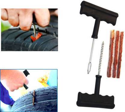 Tubeless Tyre Puncture Repair Kit Complete Set for Cars & Bikes - Detail View 7