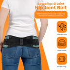 Lower Back Support Belt – Adjustable for Pain Relief & Posture