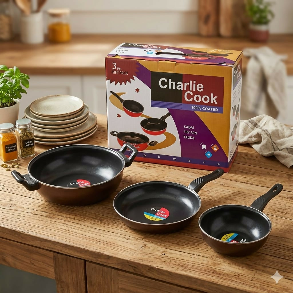 ALVENZA Non-Stick Cookware Set – Hard-Coated Surface for Durable Cooking