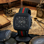 Black Square Dial Analog Watch – Stylish & Durable for Everyday Wear