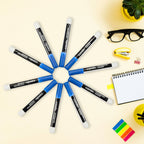 ALVENZA Whiteboard Marker – Bold, Refillable, Easy Wipe Blue (Pack of 10)