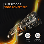 ALVENZA Car Charger Fast Charging – 125W Dual Port with Type-C & USB