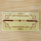 ALVENZA Graceful Pastel Bracelet Rakhi with Silver Centre and Delicate Raksha Bandhan Beauty