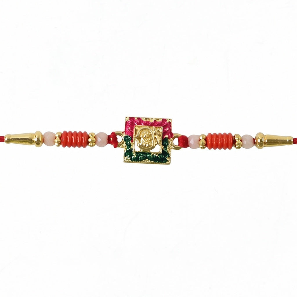 ALVENZA Ganesha Rakhi, Elegant Designer Thread for Raksha Bandhan