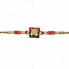 ALVENZA Ganesha Rakhi, Elegant Designer Thread for Raksha Bandhan