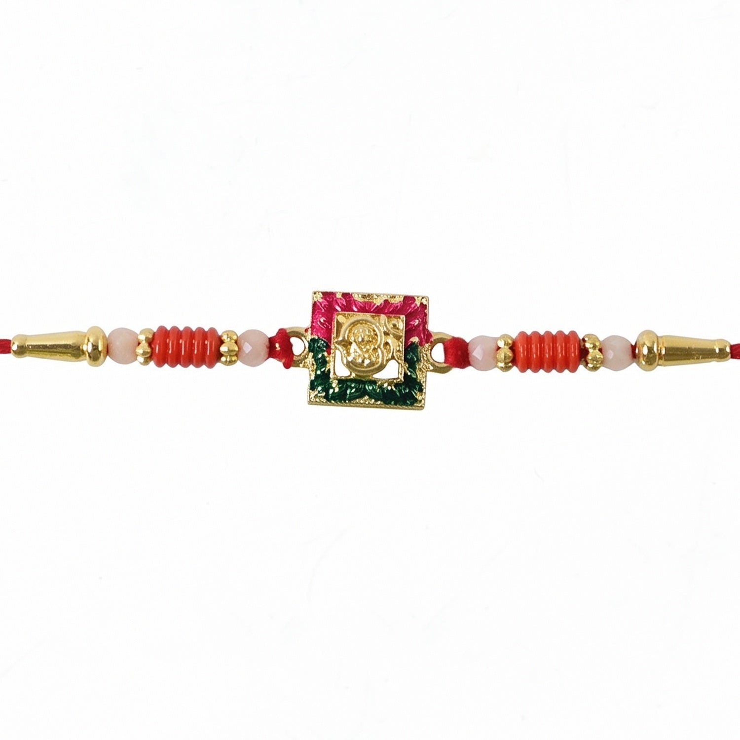 ALVENZA Ganesha Rakhi, Elegant Designer Thread for Raksha Bandhan