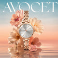 Women’s Rose Gold Watch – Elegant, Crystal-Accented Design