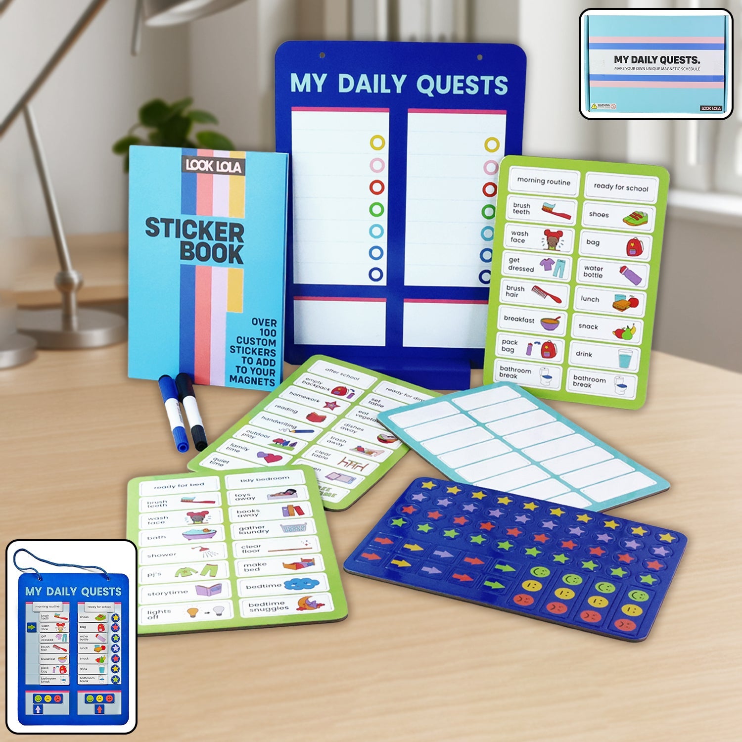 Magnetic Routine Board Engaging Habit Tracker for Kids