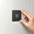 Self-Adhesive Transparent Wall Hook Damage-Free, Reusable Holder - Front View