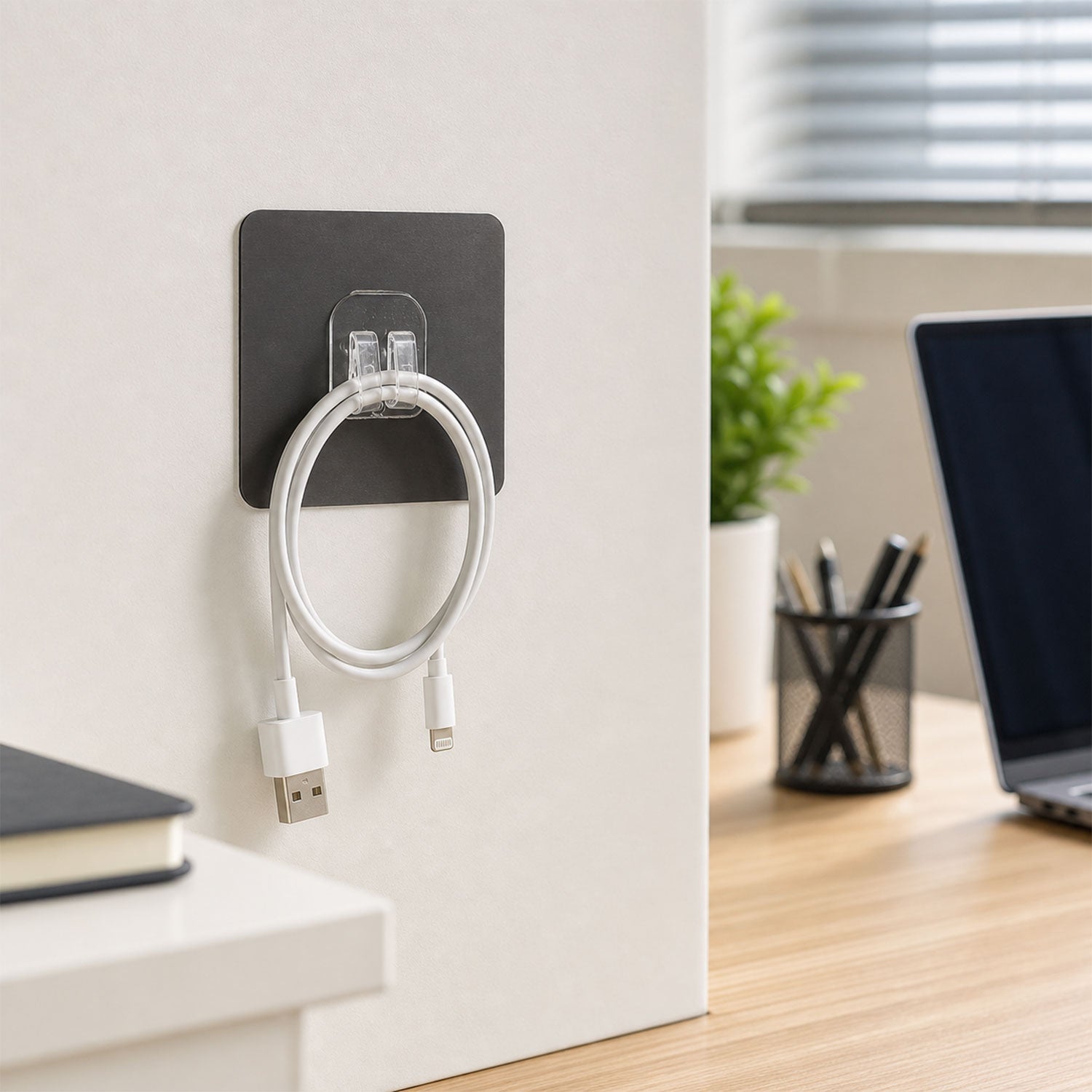 Self-Adhesive Transparent Wall Hook Damage-Free, Reusable Holder - Detail View 7