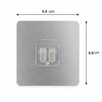 Self-Adhesive Transparent Wall Hook Damage-Free, Reusable Holder - Detail View 6