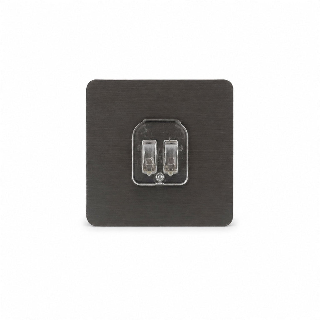 Self-Adhesive Transparent Wall Hook Damage-Free, Reusable Holder - Back View