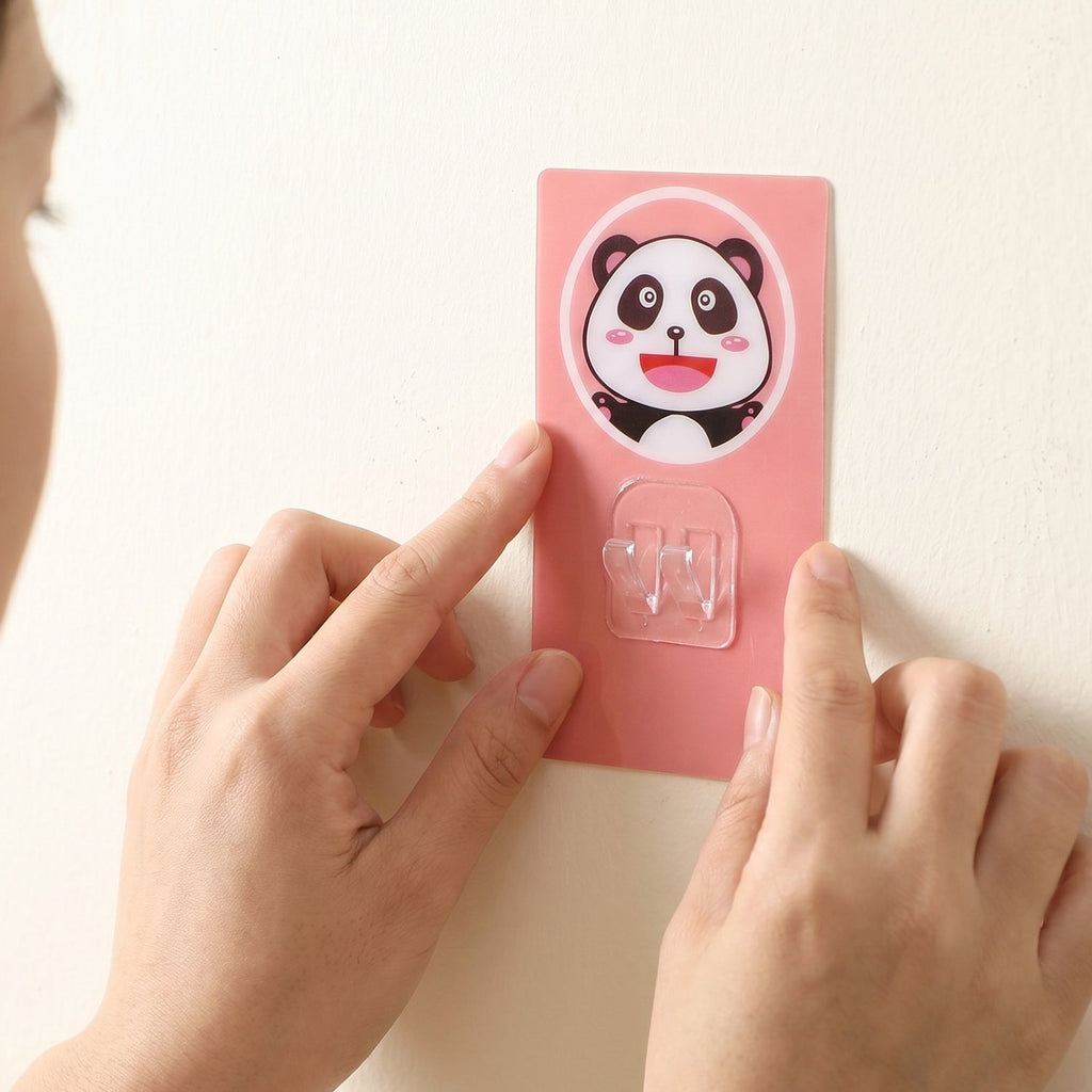 Cartoon Adhesive Wall Hook Strong Hold & No Drilling required - Back View