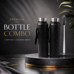 Stainless Steel Water Bottle Leak-Proof & Thermally Insulated for Daily Use - Back View